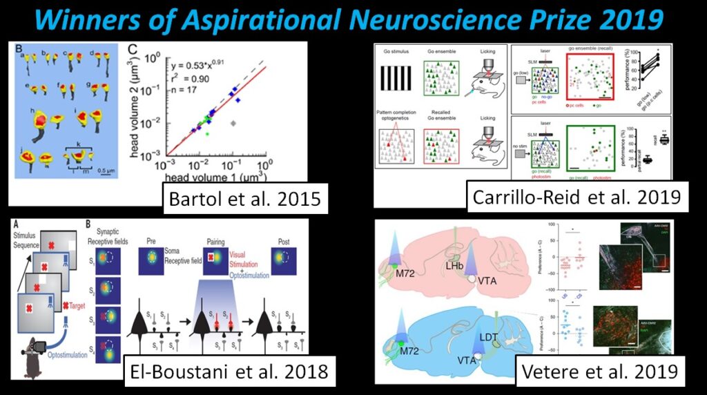 2019 Aspirational Neuroscience Award winners